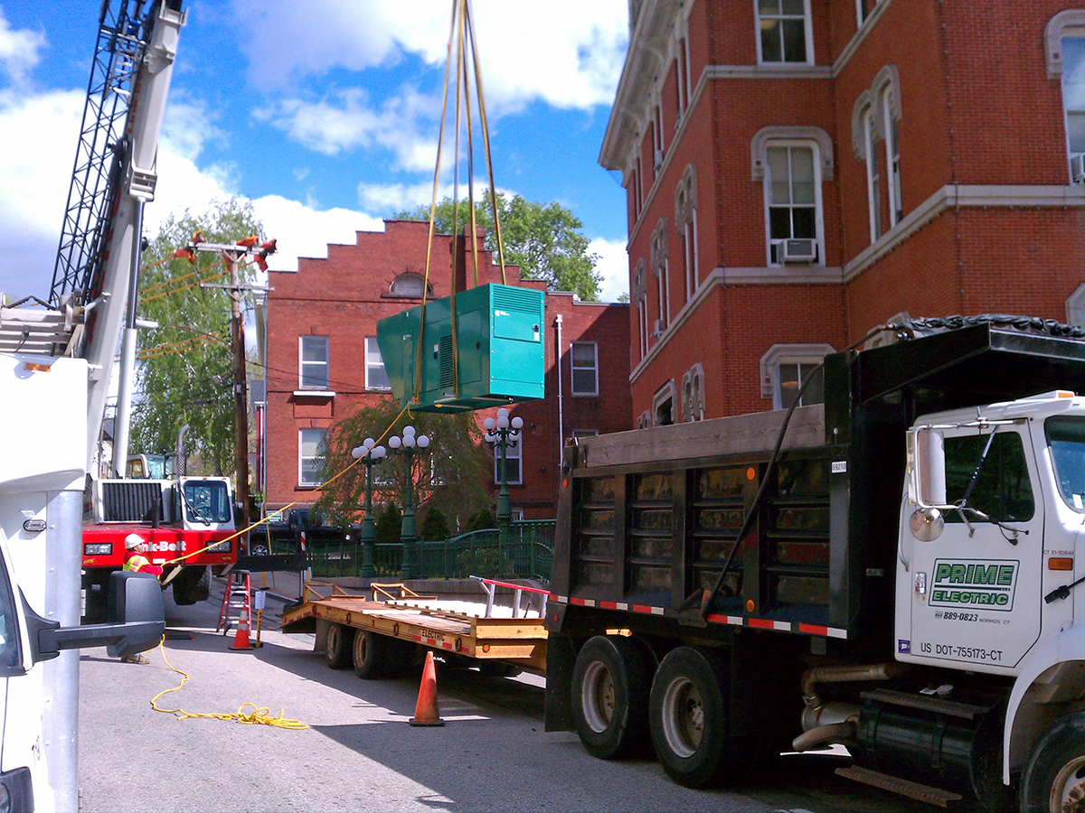 Prime Electric city hall generator installation project